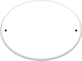 Horizontale Ovaal met gaten